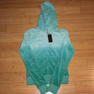 NWT JUICY COUTURE STUDDED ZIPUP HOODIE SIZE SMALL